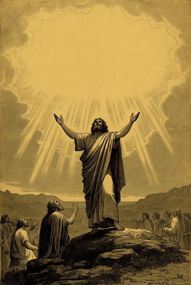 Enoque a profetizar perante a multidão